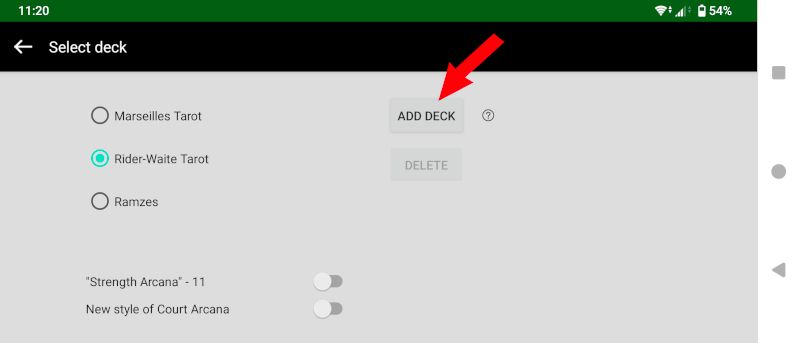Add deck